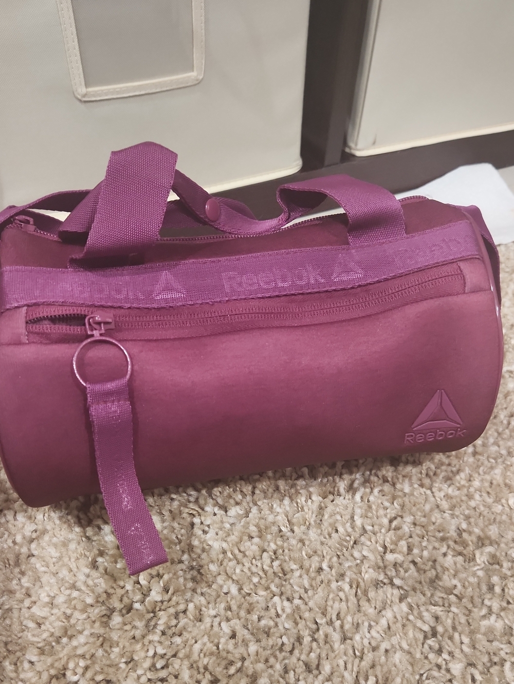 Reebok Maroon Barrel Duffel Bag